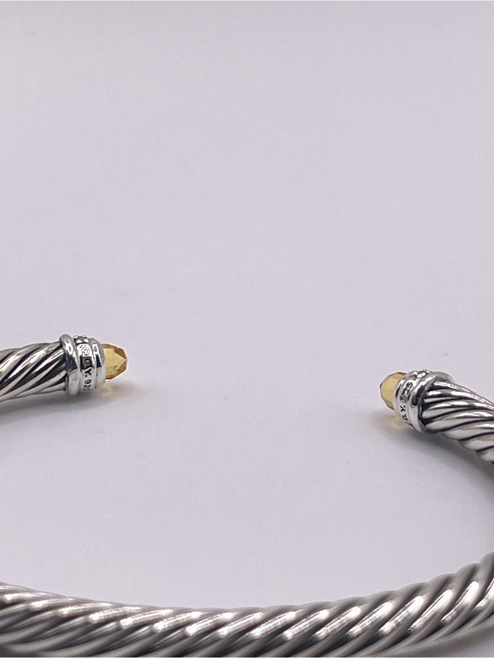 David Yurman Cable Classics 5mm Bracelet with Citrine and Diamonds - Picture 13 of 13
